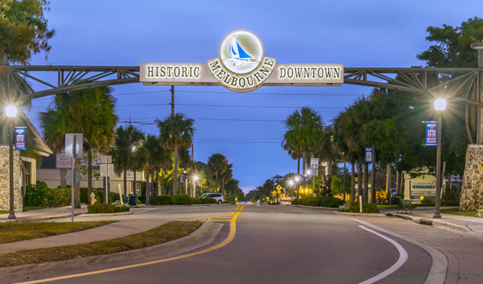 image of melbourne, fl downtown